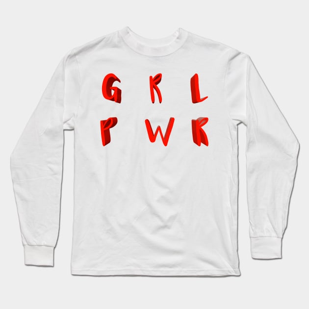 Girl power international women Day Long Sleeve T-Shirt by zeevana